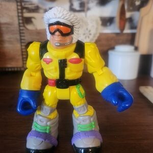 2000 Mattel Fisher Price Rescue Heroes Al Pine Action Figure 6 Inch